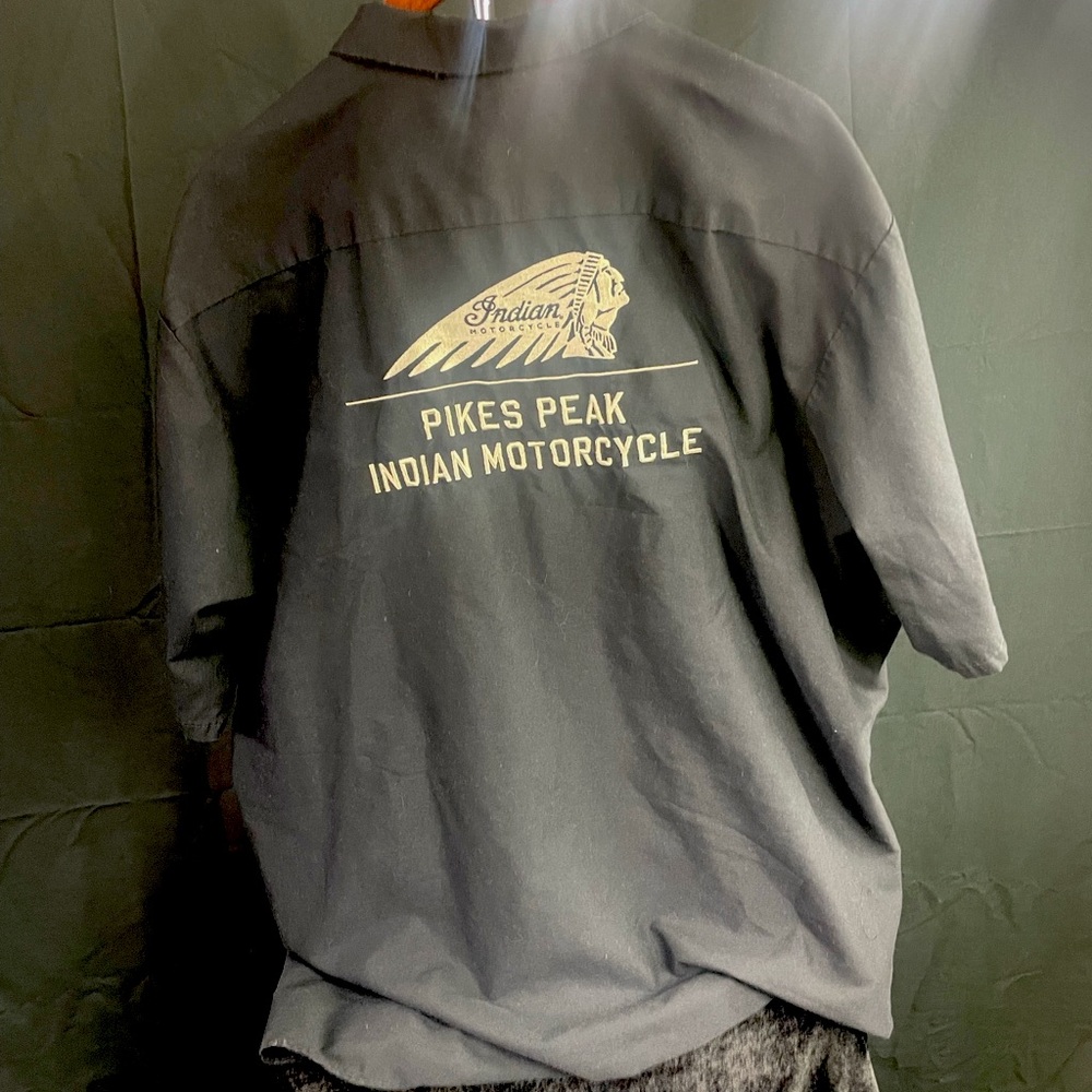 Pikes Peak Indian Motorcycles button up
